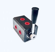 Hydraulik 6 Wege Umschaltventil Stahl Körper, DF 6 vie 3/8" BSP MECCANICO