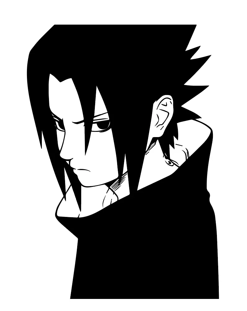 Chibi Sasuke, Sasuke from Naruto chibi anime character transparent  background PNG clipart