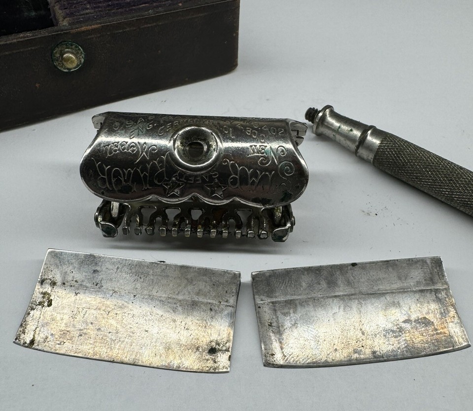 Antique STAR Safety Razor By Kampfe Bros. Early 1900’s Single Edge ...