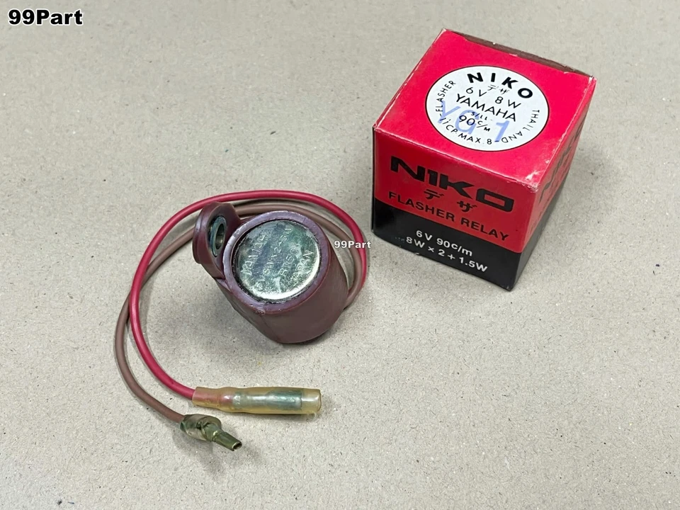 Relé intermitente Yamaha YL1 YL2 YLCM YG1 YGS1 YJ2 U5 U7 MF3 6v 8W mercado de accesorios Foto 2 de 4