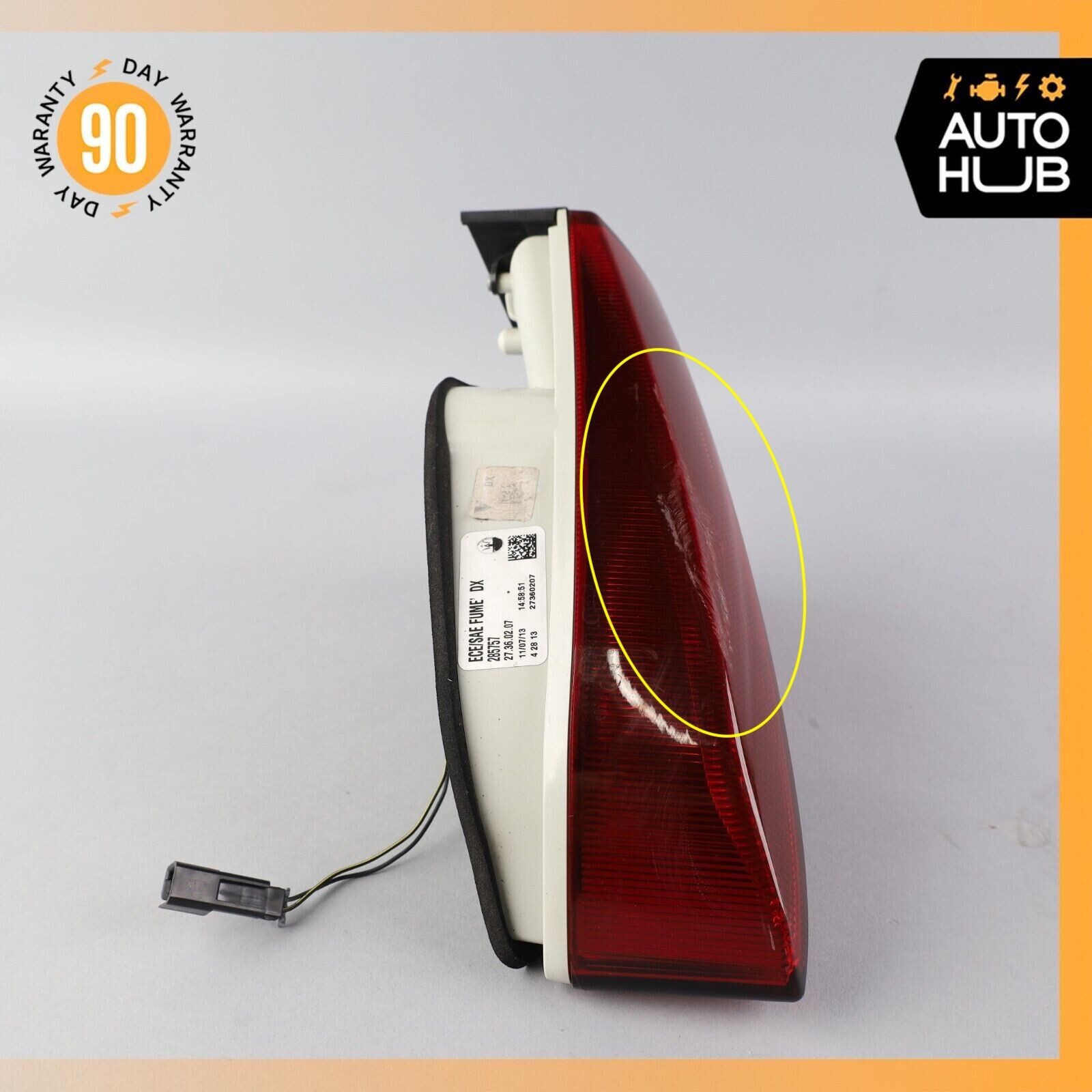13-19 Maserati GranTurismo S M145 Right Side Inner Tail Light Lamp OEM 11k