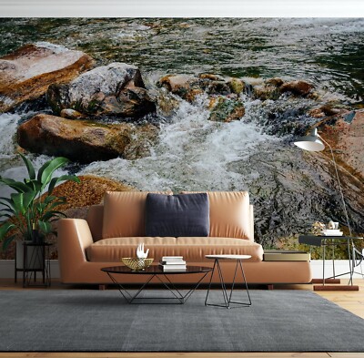 3D Rock Lake O479 Wallpaper Wall Murals Removable Wallpaper Sticker Eve