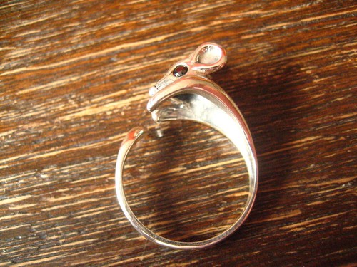 Bezaubernder Mäusering Maus Mäuschen Ring 925er Silber neu plastisch Krafttier - Picture 1 of 4