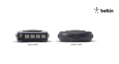 NEW Belkin USB 4-Port (F1U200V) 4-Ports External USB peripheral sharing switch