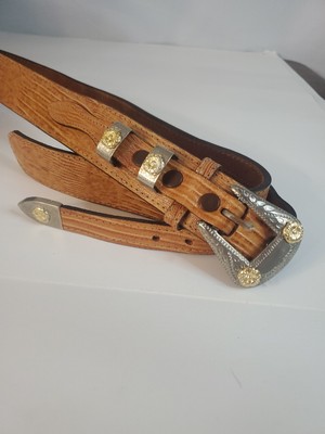 Vtg brown cowhide belt, Size 30 VINTAGE Leather Belt Full Grain Cowhide Size 30 main image 4