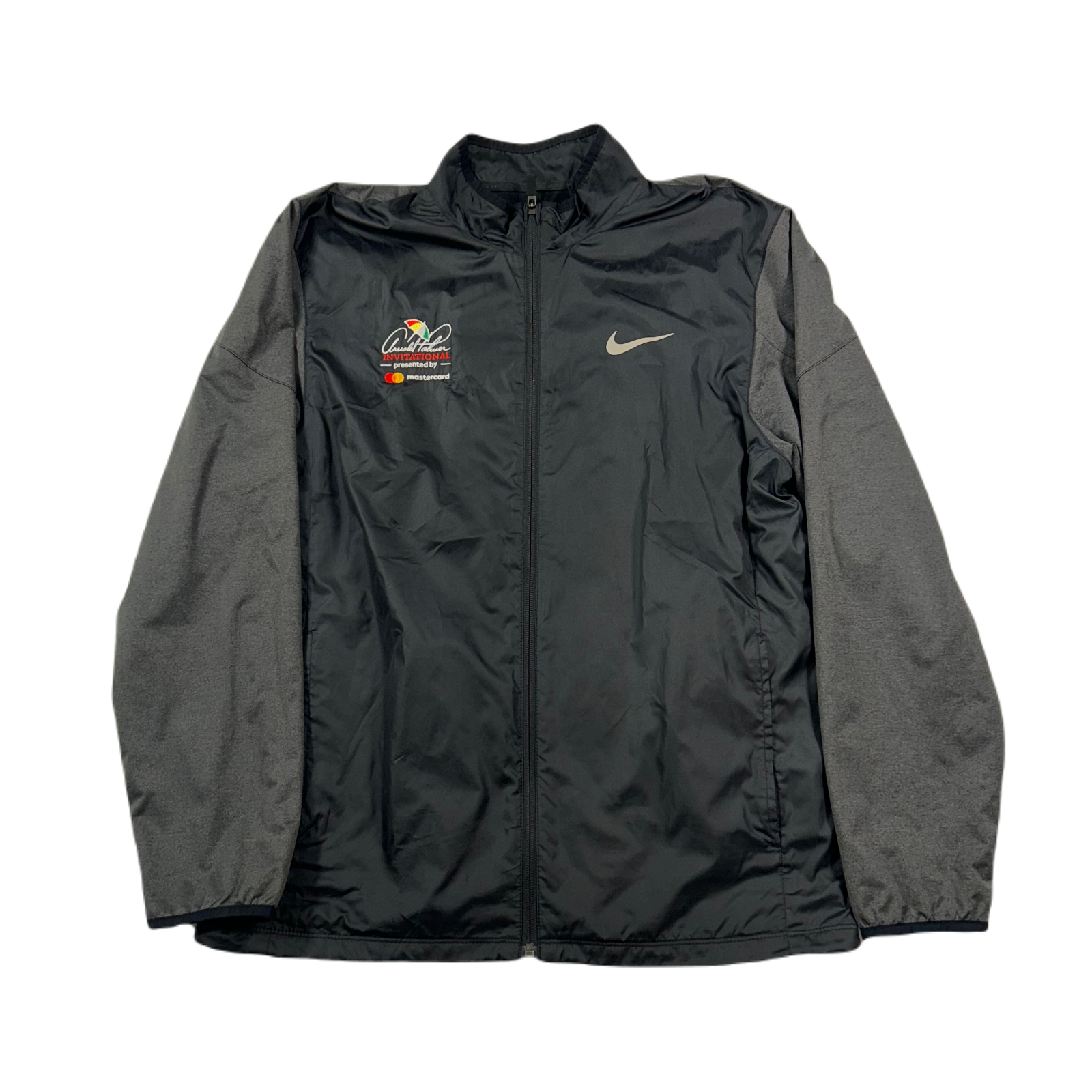 SACAI X NIKE Giacca a vento Nike Golf uomo grigio medio nero full zip Arn Palmer