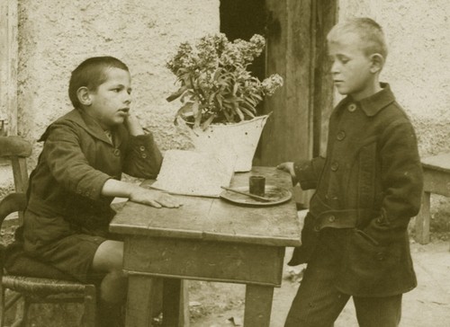 #60173 Greece 1920s. Schoolboys. Negative photo PC size RPPC. - Picture 4 of 4