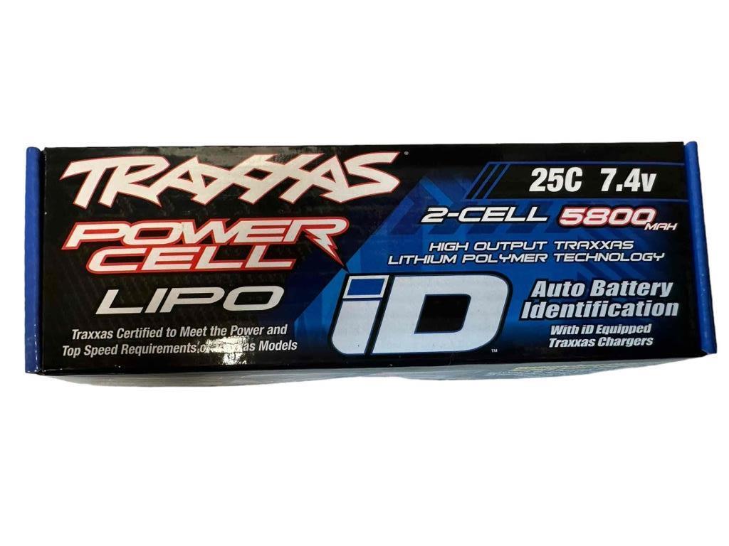 Batteria Ricaricabile Traxxas 2843X - LiPo 7.4V 5800mAh 2S, Per Modellismo E Auto RC