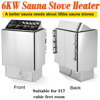 6KW Sauna Heater 220V-240V Electric Sauna Stove For Office, Bedroom, Hotel