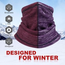 Winter Neck Warmer Gaiter Windproof Half Face Mask for Men Women Cold Weather
