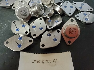 GE/RCA 2N6754 TO-3 BJT NPN Transistor New  1000V 10A