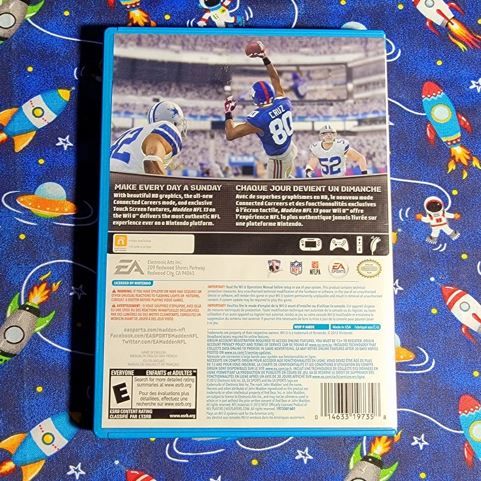 Madden NFL 13 (Nintendo Wii U, 2012) Complete With Manual - Image 3 of 4