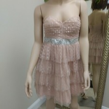 City Triangle Blush Pink Strapless Party Dress NWOT Sz 9
