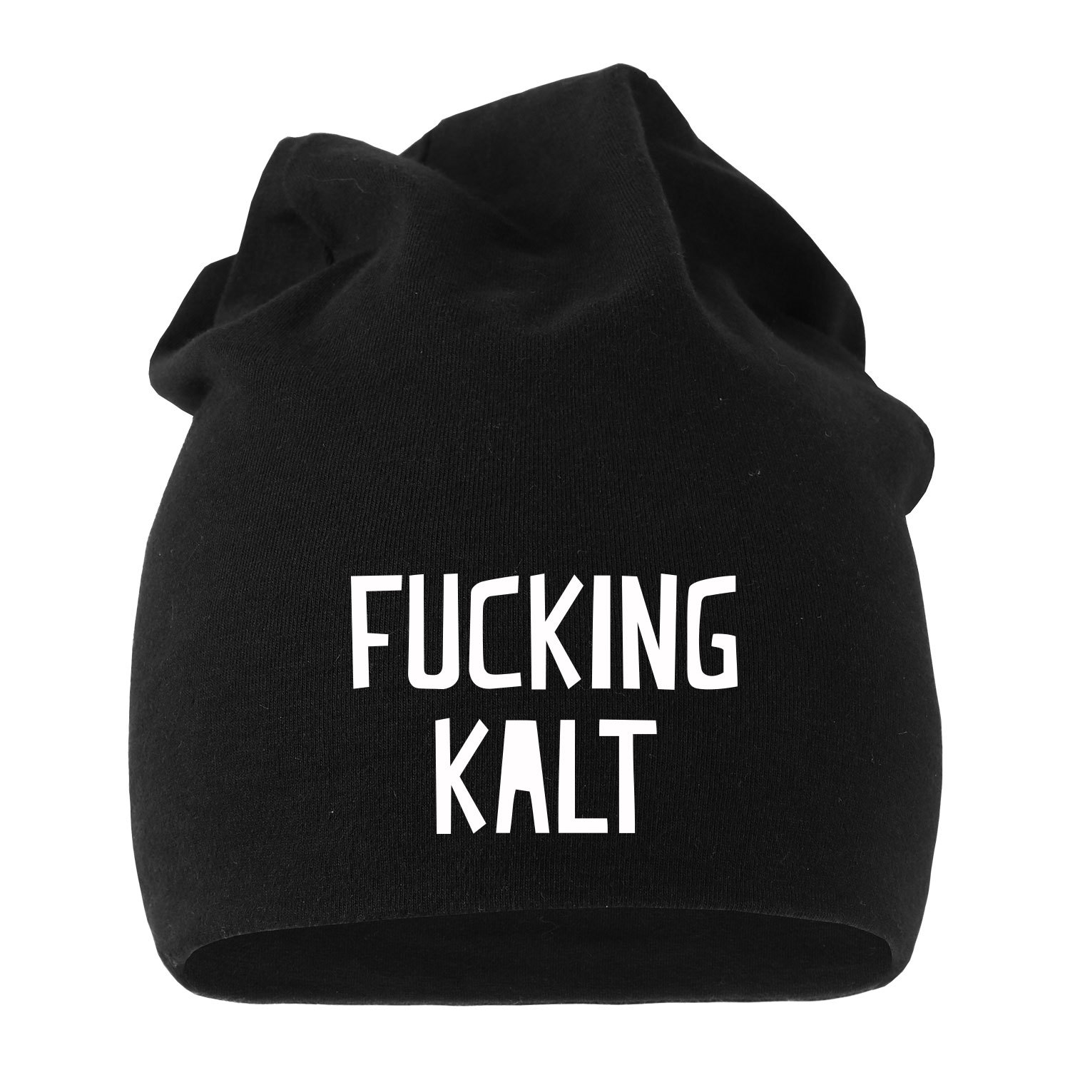 Jersey Beanie Fucking Kalt Spruch Mtze bedruckt Herren Damen Moonworks 2890₽