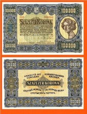 HUNGARY 100 000 KORONA 1923  +*  Copy