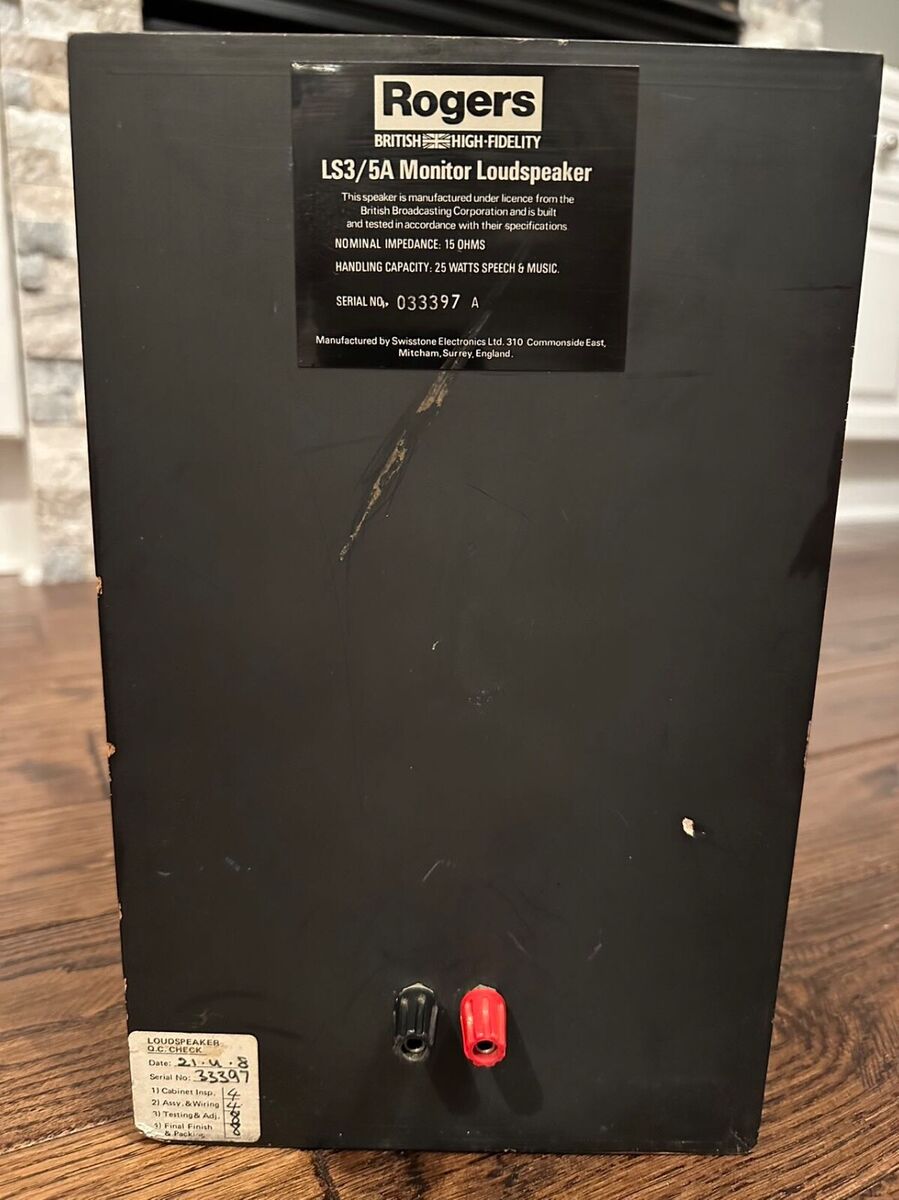 ROGERS LS3/5A MONITOR 15-OHM WALNUT Cabinets Speakers | eBay ROGERS LS3/5A MONITOR 15-OHM WALNUT Cabinets Speakers | eBay