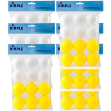 Dimple Plastic 2inc Pitching Balls use w/Pitching Machine 12 ball total 72 balls