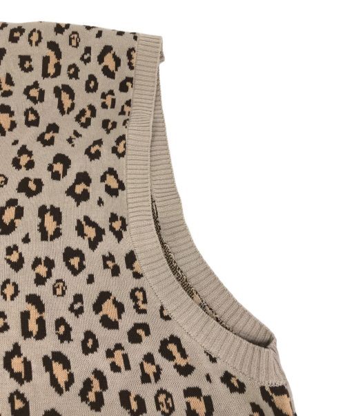 L Leopard Knit Vest | eBay