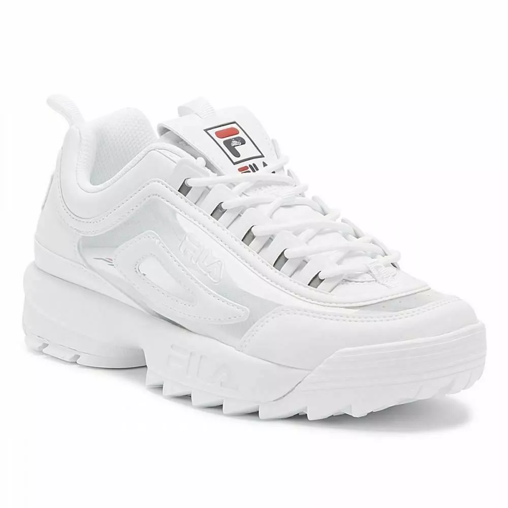 [5FM00696-125] Womens Fila Disruptor II Clear