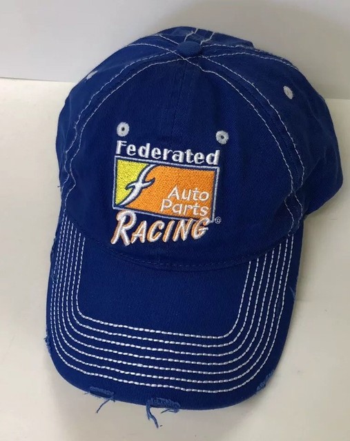 Federated Auto parts Nascar Racing Hat Cap Distressed Look eBay