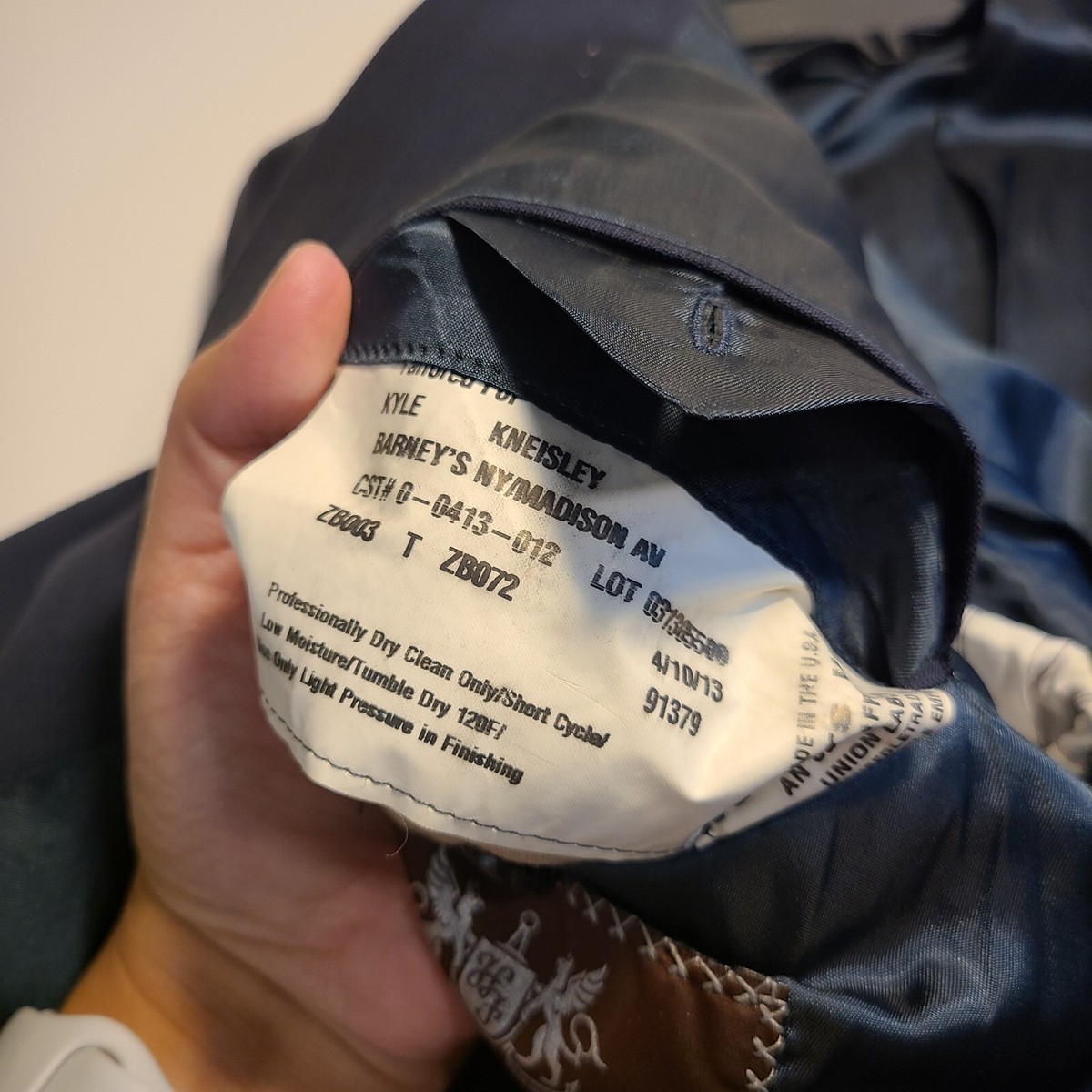 セイム Hickey Freeman Loro Piana Tasmanian Super 150s Wool Blazer Coat