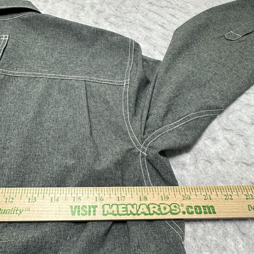 Camisa Duluth Alaskan Hardgear Bush Piloto Manga Larga Gris Para Hombre Talla Pequeña S - Imagen 13 de 14