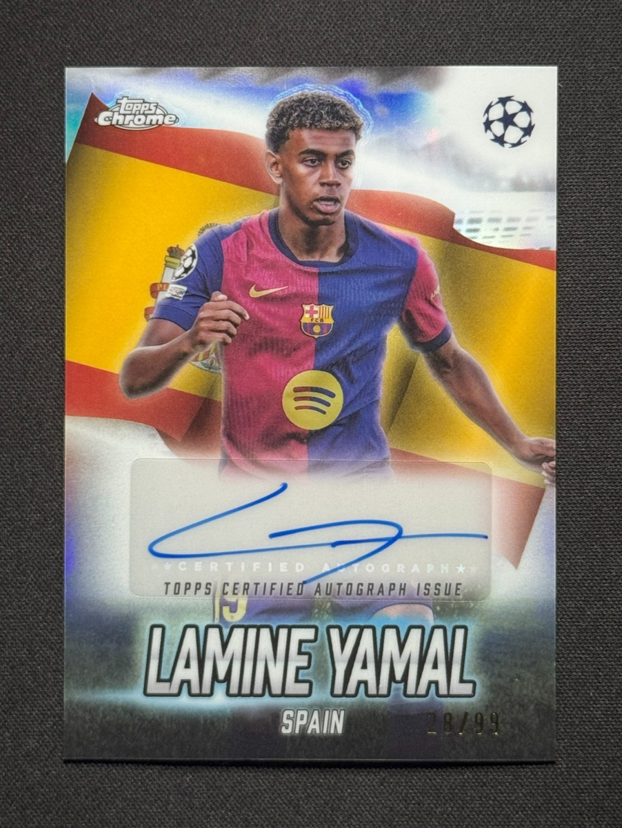 Lamine Yamal auto ヤマル　サイン入りカード Lamine Yamal 💥⚽ GLOBAL ATTRACTION AUTOGRAPH /99! Topps Chrome