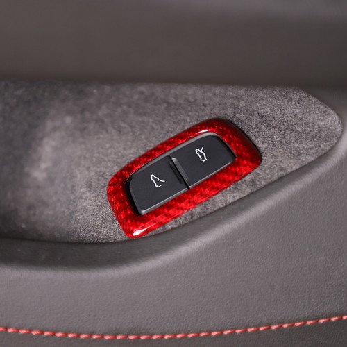 Red Real Carbon Fiber Full Interior Set Decor Cover Trim Kit for Corvette C8 20+ - Picture 129 of 444