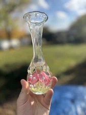 Vintage St.Clair Glass with Floral design Paperweight /Vase