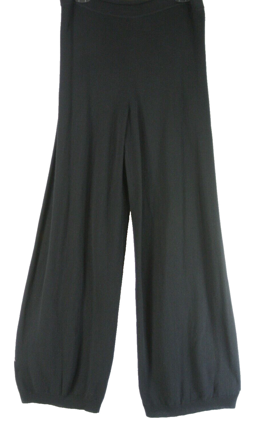 NEW Joan Vass wide-leg wool & cashmere sweater pants Size L  #S8127