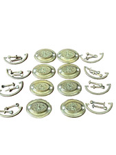 antique oval eagle brass  federal period hardware set 1820 complete 