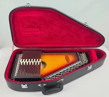 Vintage ChromAharp 15 Chord Autoharp Cherry Sunburst w/ Case “VERY NICE!”