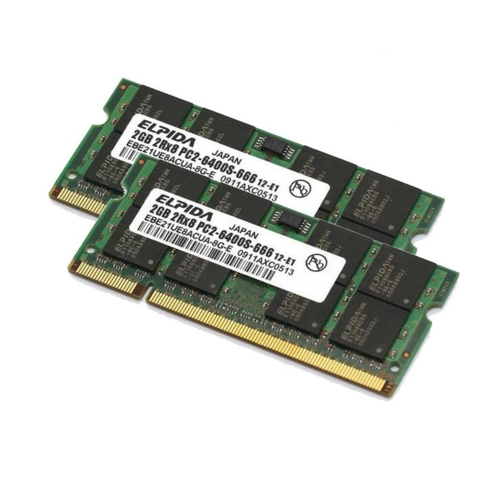 20GB 16GB 8GB 4GB 2GB PC2-6400S DDR2-800 SODIMM Notebook RAM For ELPIDA LOT UK - Image 3 of 4