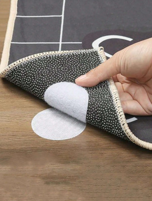 10pcs Non-Slip Rug Sofa Stickers, Adhesive Hook Loop Floor Stickers for Carpets