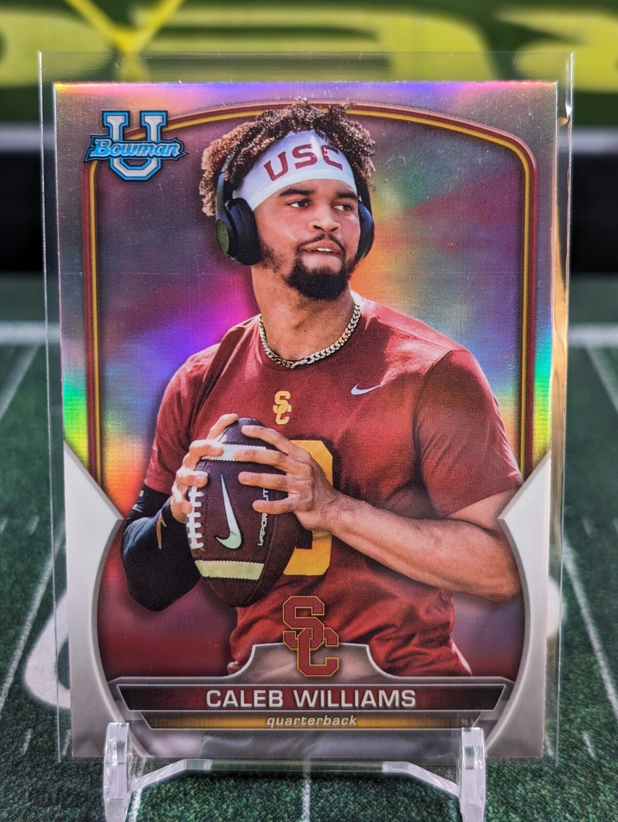 2022 Bowman University Chrome CALEB WILLIAMS Photo Variation Refractor RC SSP