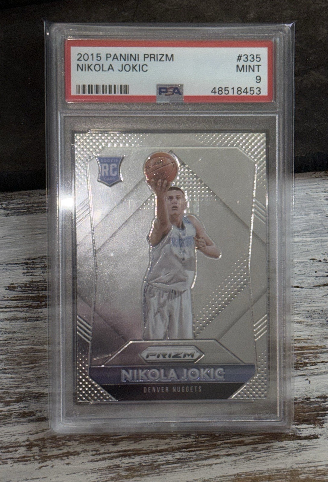 2015 Panini Prizm Nikola Jokic #335 Rookie Card PSA 9
