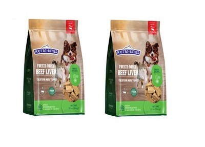 Freeze-Dried Beef Liver Dog Treats, 2 Pack (27 oz) | Single-Ingredient Real B...