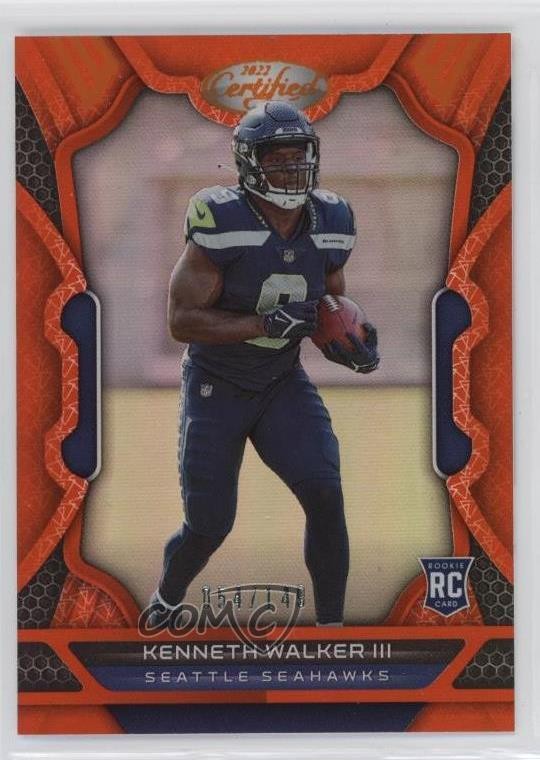 2022 Certified Rookies Mirror Orange /149 Kenneth Walker III #108 Rookie RC 13c1