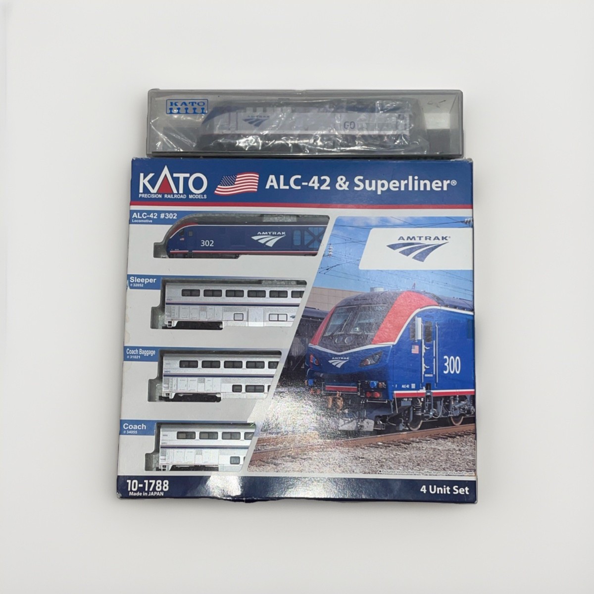 KATO Amtrak ALC42 P42 Superliner 計12両セット Kato N Scale Amtrak ALC-42 Superliner Starter Set +P42 Phase V
