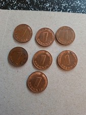 1 Pfennig 1967 g 7 mal magnetisch
