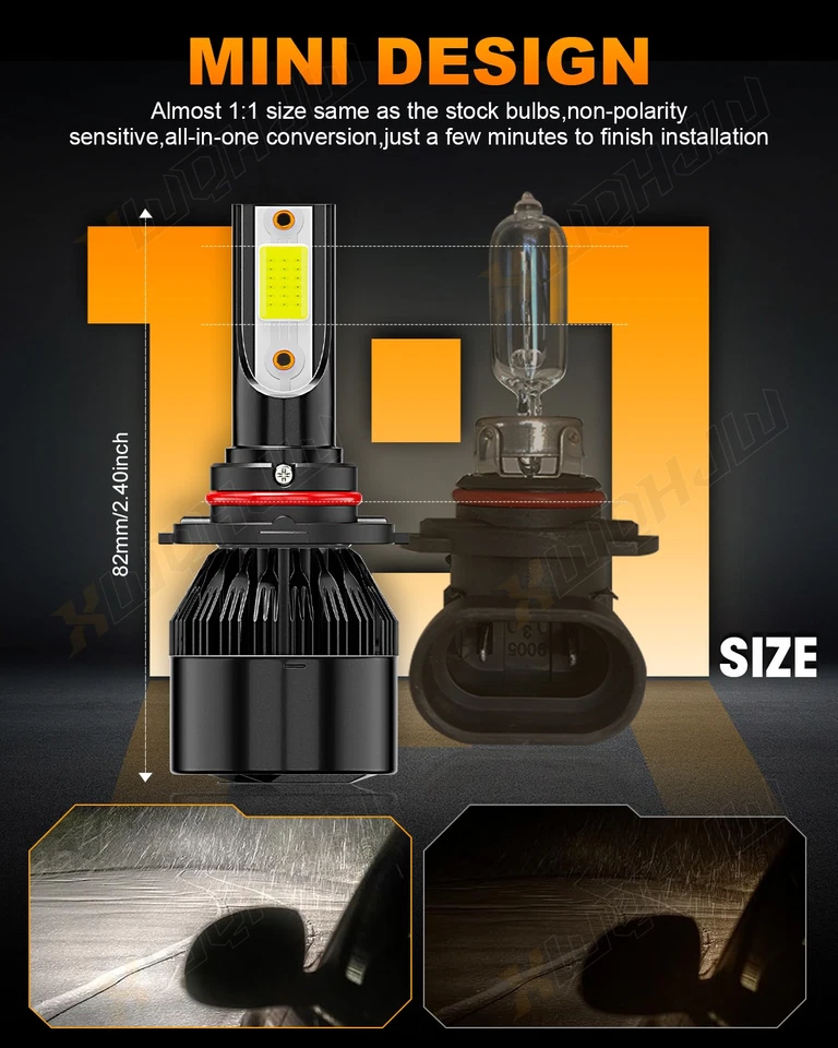 Para Mitsubishi Lance2008-2017 COMBO 9005+9006 LED Faro H11 Bombillas Antiniebla Foto 2 de 4