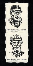 MOE BERG - PETE HILL Uncut 2-Card Panels RARE MICRO Cards