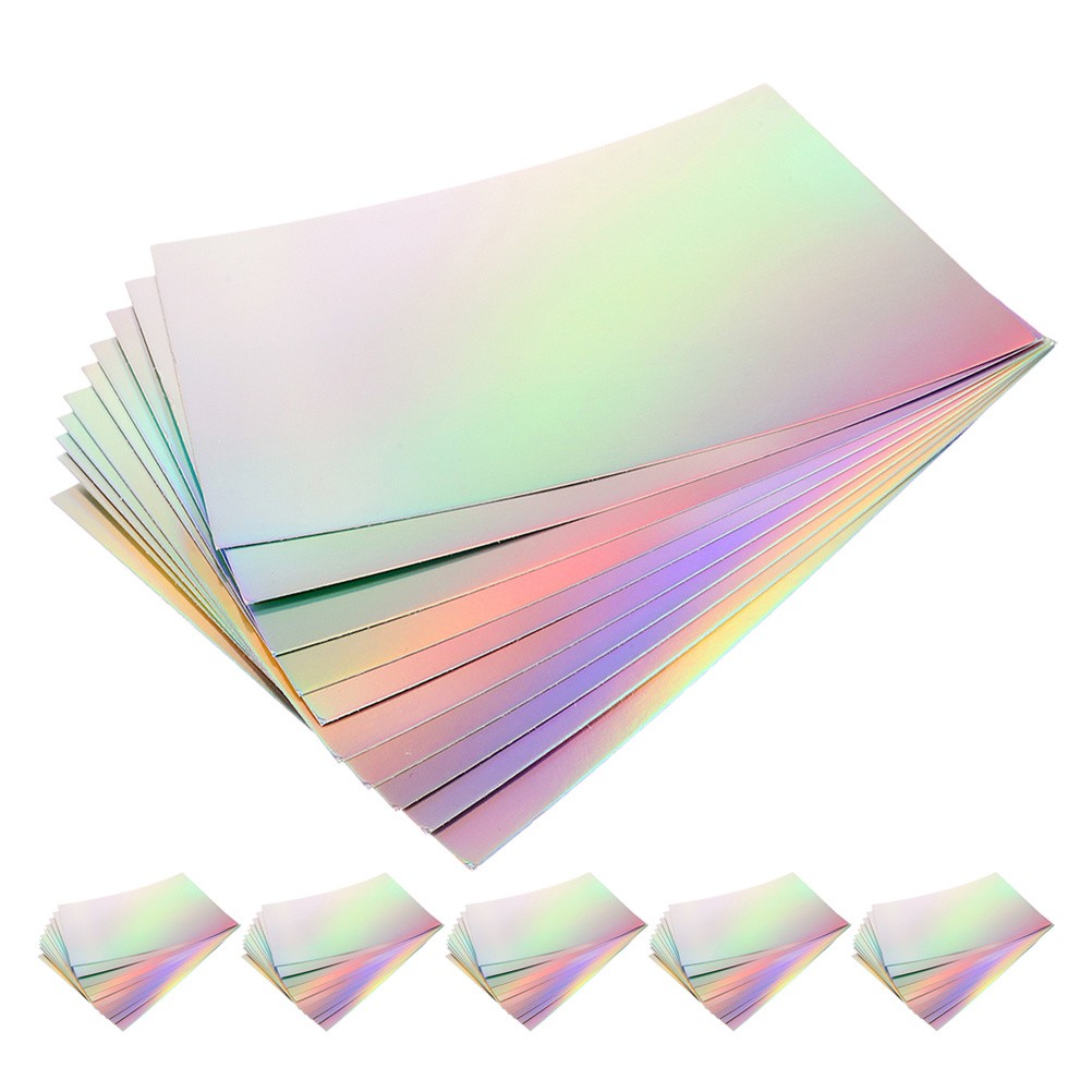 holographic card stock Hygloss Products Holographic Card Stock 8.5x11 Inch 10pt Mosaic-Silver