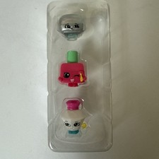 Shopkins Season 3 Fashion Spree 3 Figures In Original Plastic Case