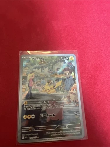 Pokemon TCG Pikachu IR 173/165 Sv: Scarlet & Violet 151 Illustration Rare Holo