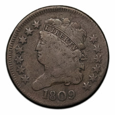1809 Classic Head Half Cent - Cohen-2 C-2