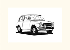 Exclusive Signed Vehicle Print - Autobianchi Abarth