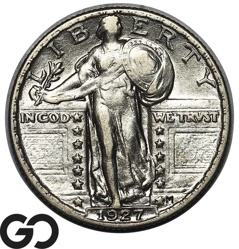 1927 Standing Liberty Quarter, Choice AU++