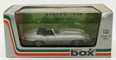 Kastenmodell Maßstab 1:43 Diecast Modellauto 8460 - Jaguar E-Type - silber