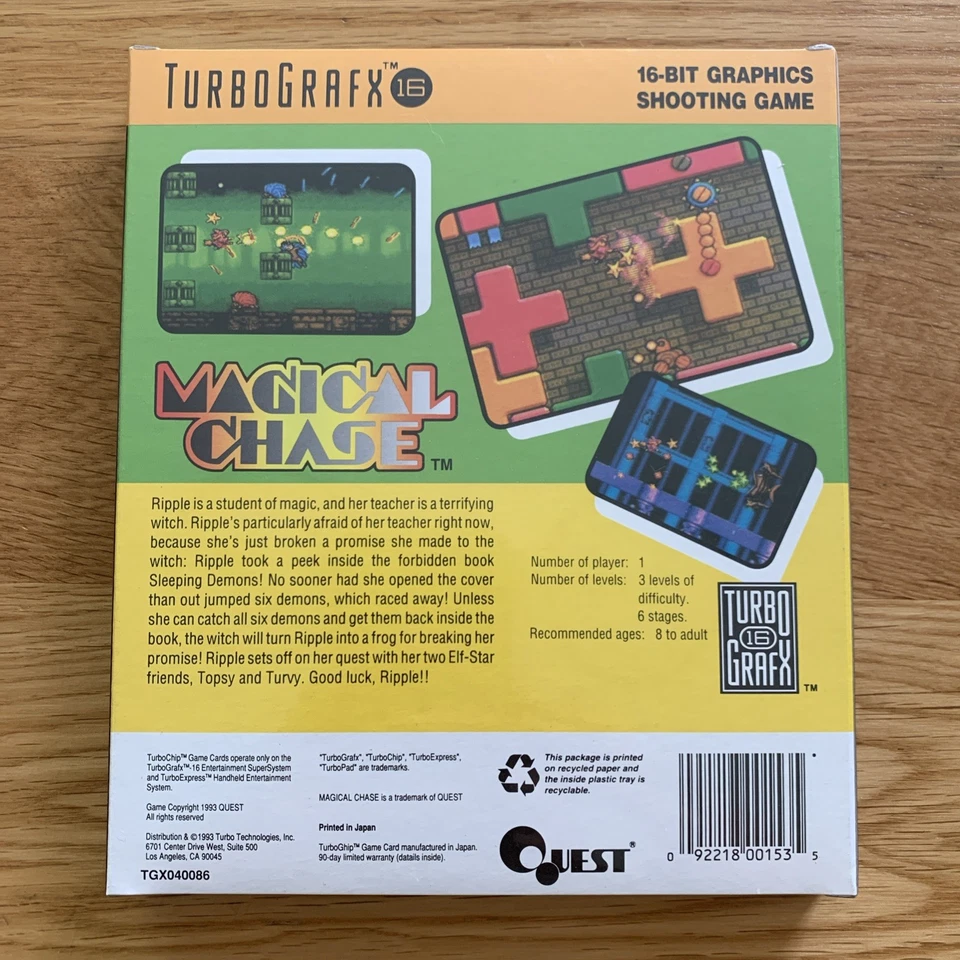 New Magical Chase USA PC Engine Works Turbo Duo TurboGrafx - Image 4 of 4